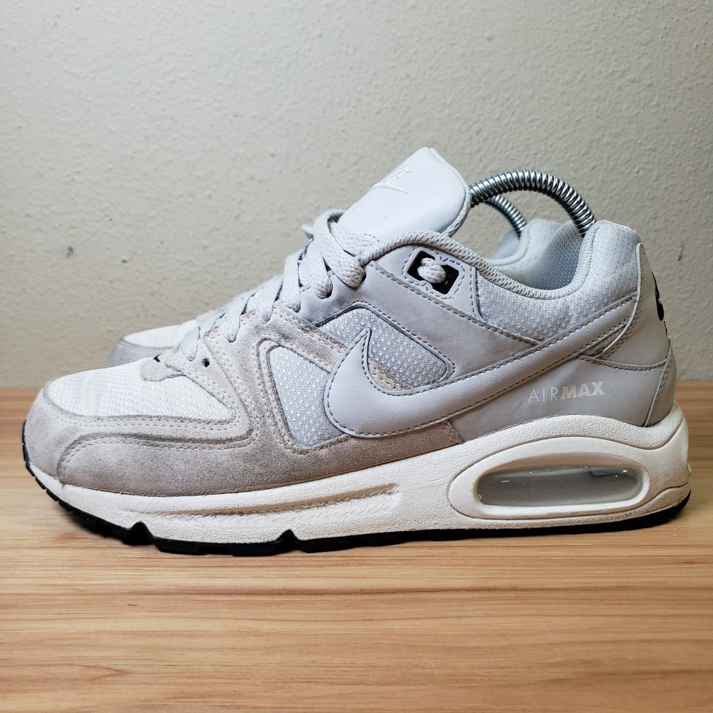 Nike Air Max Command Sneakers Gray White Mesh Suede Streetwear Men's Size 8